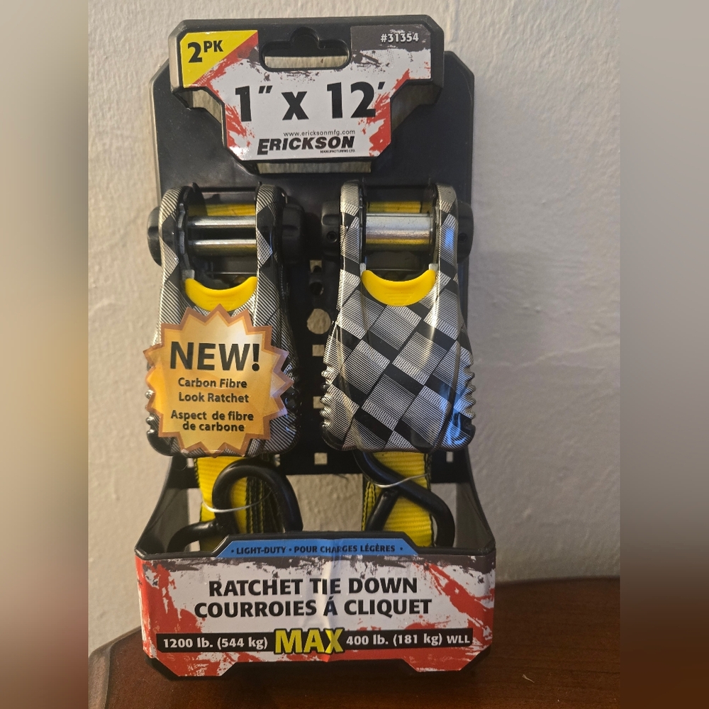 Erickson Ratchet Tie Down 2-Pack